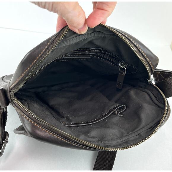 Salvador Bachiller Small Leather Messenger Style Bag Unisex Crossbody - Picture 7 of 9